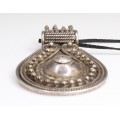 impozanta amuleta hindusa " Chakra ". argint. Rajasthan-India